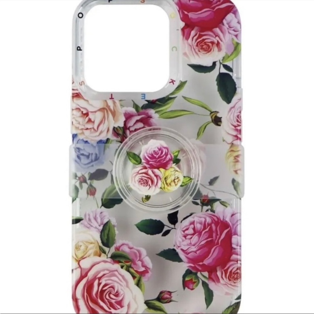 Popcase Floral Pop Grid Slide iPhone 14 Pro cell phone case NIB